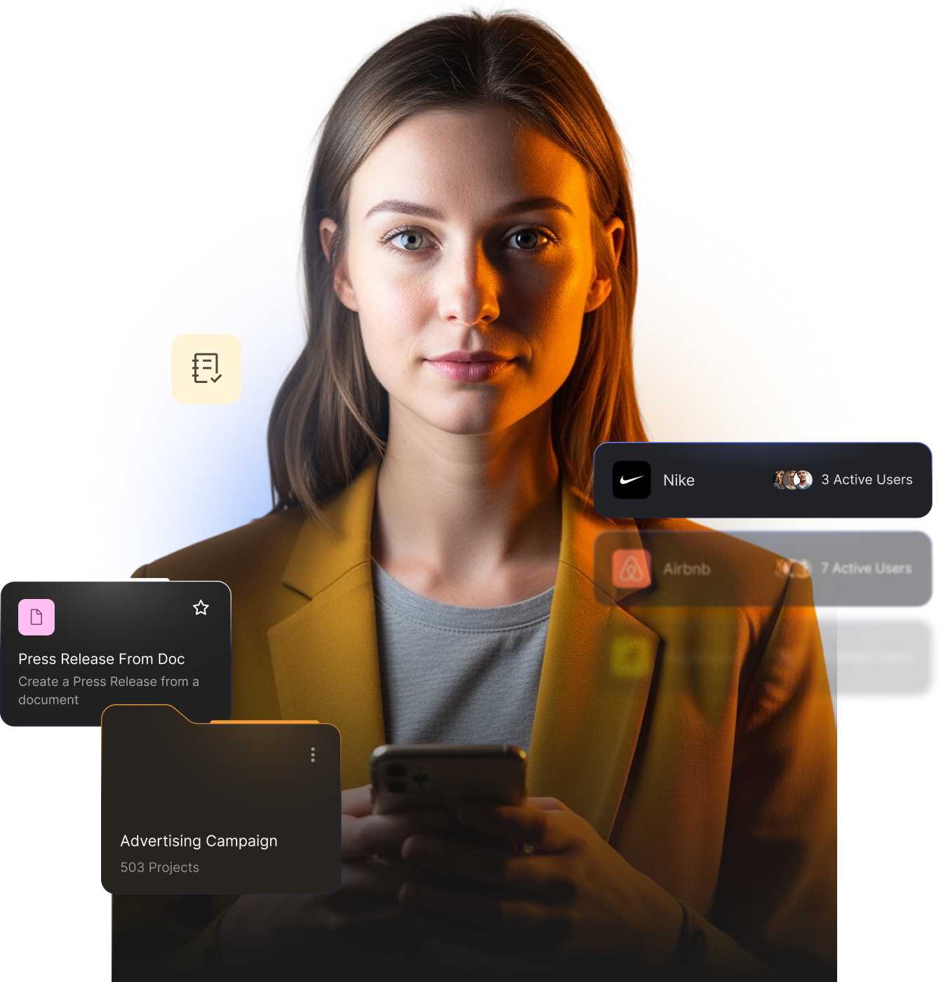 Media-ready content creation illustration